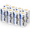 Rapthor 3.7V 750mAh Rechargeable RCR123A Battery for Arlo Wireless Security Cameras (8 Pack)
