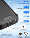 Rapthor Rechargeable 12V 6500mAh / 5V 13000mAh DC Battery Pack with Charger for Heated Jacket, LED Strip Lights, Smart Phones, Tablets, CCTV Camera etc.