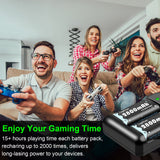 Rapthor 2800mAh Xbox One Ni-MH Rechargeable Battery Pack for Xbox One/Xbox One S/Xbox One X/Xbox One Elite Wireless Controller (2 Battery Packs Only)