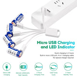 Rapthor 8 Pack 850mAh USB RCR123A Rechargeable Batteries for Arlo VMC3030 VMS3330 VMS3130 VMS3430 VMK3200 Wireless Security Cameras