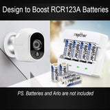 Rapthor RCR123A Battery 12V/1A Quick Charger with FCC CE ROHS Certified