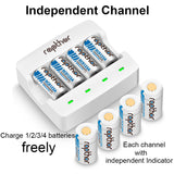Rapthor RCR123A Battery 12V/1A Quick Charger with FCC CE ROHS Certified