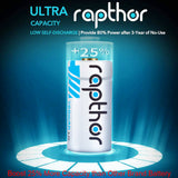 Rapthor RCR123A Battery 900mAh 8 Pack Rechargeable CR123A Lithium Batteries with UL UN Certified for Arlo VMC3030 VMK3200 VMS3230/3330/3430/3530 Wireless Security Camera