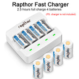 Rapthor RCR123A Battery 900mAh 8 Pack Rechargeable CR123A Lithium Batteries with UL UN Certified for Arlo VMC3030 VMK3200 VMS3230/3330/3430/3530 Wireless Security Camera