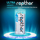 Rapthor RCR123A Rechargeable Batteries 8 Pack 900mAh with Charger for Arlo VMC3030 VMK3200 VMS3230 3330 3430 3530 Wireless Security Cameras Flashlight Smart Sensor