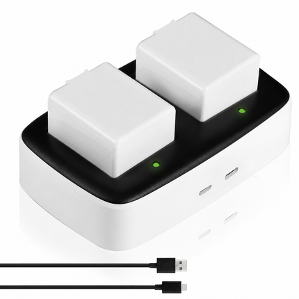 Upgraded Batteries Compatible with Arlo Pro, Arlo Pro 2, Rechargeable 2560mAh 7.2V Lithium Li-ion Battery Pack with Charger – 2 Batteries and Charger Set