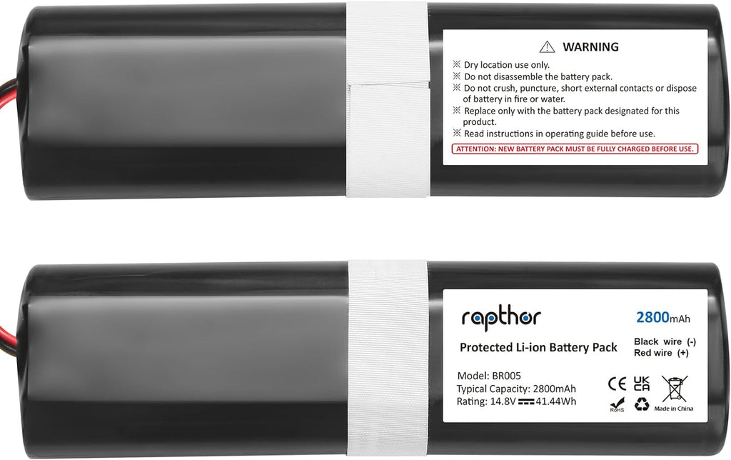 Replacement Battery for ILIFE V3S Pro Robot 2800mAh, V5S Pro, V8S, V50, X750 Robot Vacuum Cleaners,14.8V/41.44Wh