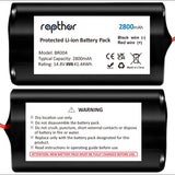 Replacement Battery for ILIFE A4S Robot 2800mAh, Compatible with A4, A4S pro, A6, A7, A9, A10, V3x, Compatible with V7, V7s Plus, V7 PRO, W400, W400s, W450 Robot Vacuum Cleaners,14.8V/41.44Wh(2PCS)