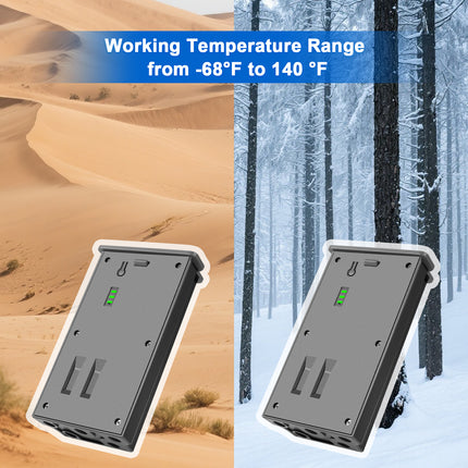 2-Pack 36000mWh Lithium-ion Battery Pack for Reveal Trail Cameras – Compatible with Reveal X, XB, SK, X Pro, Pro 3.0, X Gen 2.0, X Gen 3.0 Hunting Cameras