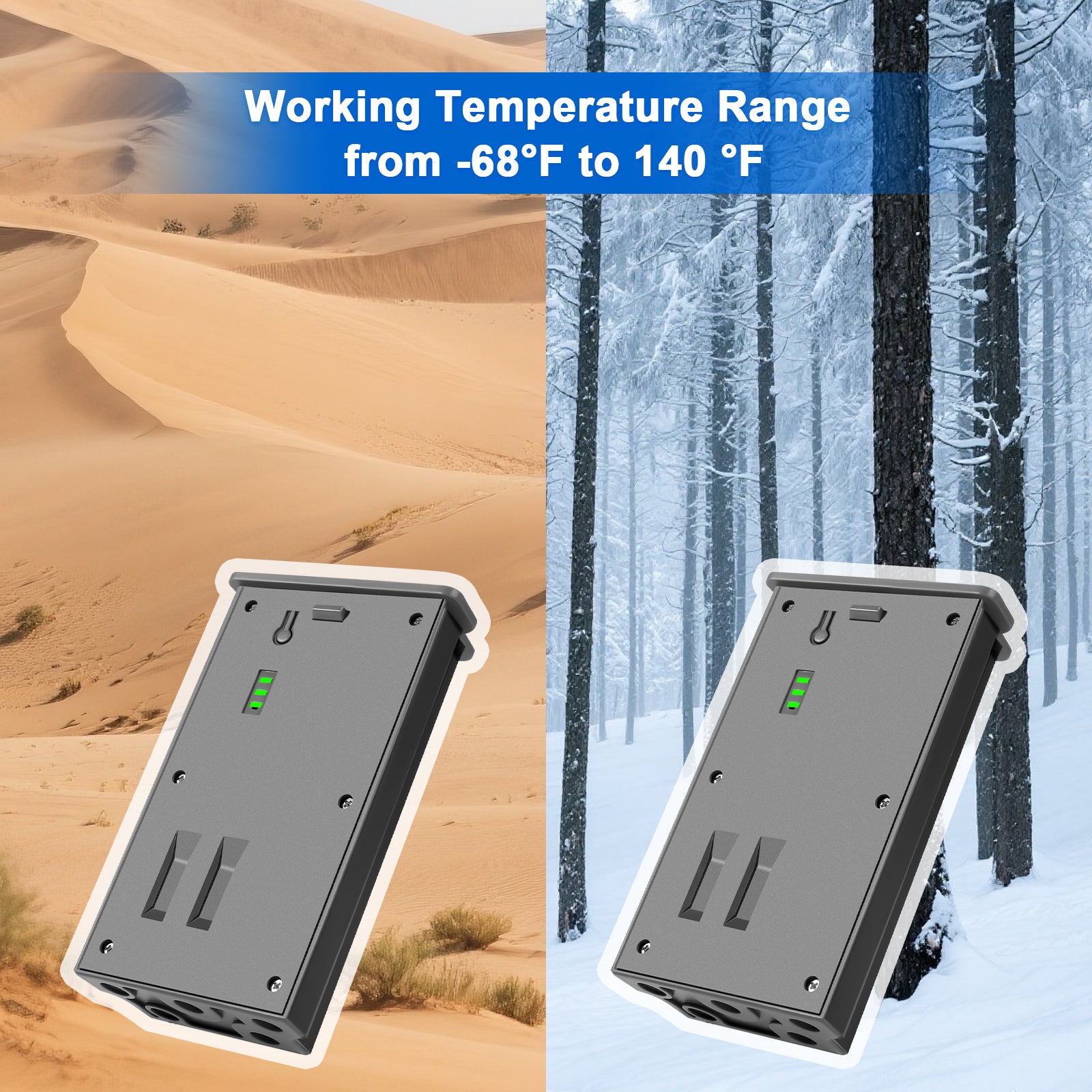 2-Pack 36000mWh Lithium-ion Battery Pack for Reveal Trail Cameras – Compatible with Reveal X, XB, SK, X Pro, Pro 3.0, X Gen 2.0, X Gen 3.0 Hunting Cameras