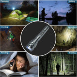 Rapthor Flashlights High Lumens, Super Bright 2000 Lumens Flash Light with 3 Modes, Zoomable, Water Resistant Led Flashlights for Home, Emergency, Camping, Hiking