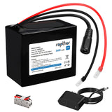 rapthor 24V 5000mAh Rechargeable Lithium ion Battery Pack 24 Volt 5Ah with 25.2V 1A Charger for DIY Projects (Model: BP011)