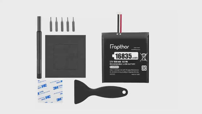 Rapthor HAC-003 Replacement Battery Compatible with Nintendo Switch Console HAC-001, 3.7V 16835mWh High Capacity with Installation Tools Kit