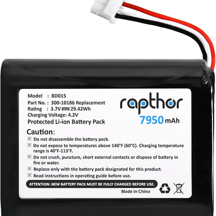 7950mAh Replacement Battery 300-10186 for ADT Command Smart Security Panel 3.7V