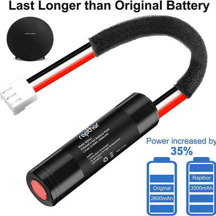 Rapthor 3500mAh Rechargeable Replacement Battery for Harman Kardon Onyx Studio 1/2/3/4 Wireless Bluetooth Speaker