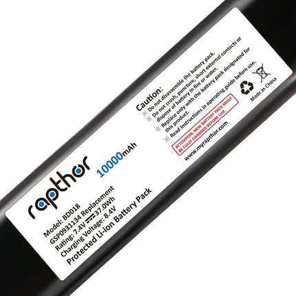 Rapthor 10000mAh Replacement Battery for JBL Xtreme Bluetooth Speaker fits JBL GSP0931134 High Capacity Li-Polymer Replacement Battery with DIY Tools