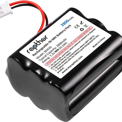 2800mAh Replacement Battery for 2GIG BATT1, BATT1X, BATT2X, 6MR2000AAY4Z,GC2 2GIG-CNTRL2 2GIG-CP2, GCKIT311, 228844, Go Control Panel Alarm System 10-000013-001, PERS-4200, 7.2V, 20.2Wh