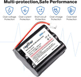 2800mAh Replacement Battery for 2GIG BATT1, BATT1X, BATT2X, 6MR2000AAY4Z,GC2 2GIG-CNTRL2 2GIG-CP2, GCKIT311, 228844, Go Control Panel Alarm System 10-000013-001, PERS-4200, 7.2V, 20.2Wh