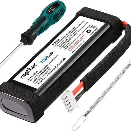 Rapthor 7000mAh Replacement Battery for JBL Charge 3 Speaker GSP1029102A 3.7V with Installation Tools