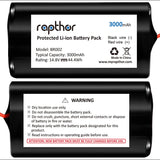 Replacement Battery Pack for Shark Ion Robot 3000mAh RVBAT700,RV720, RV725, RV750,14.4V/44.4Wh(3 Prong)