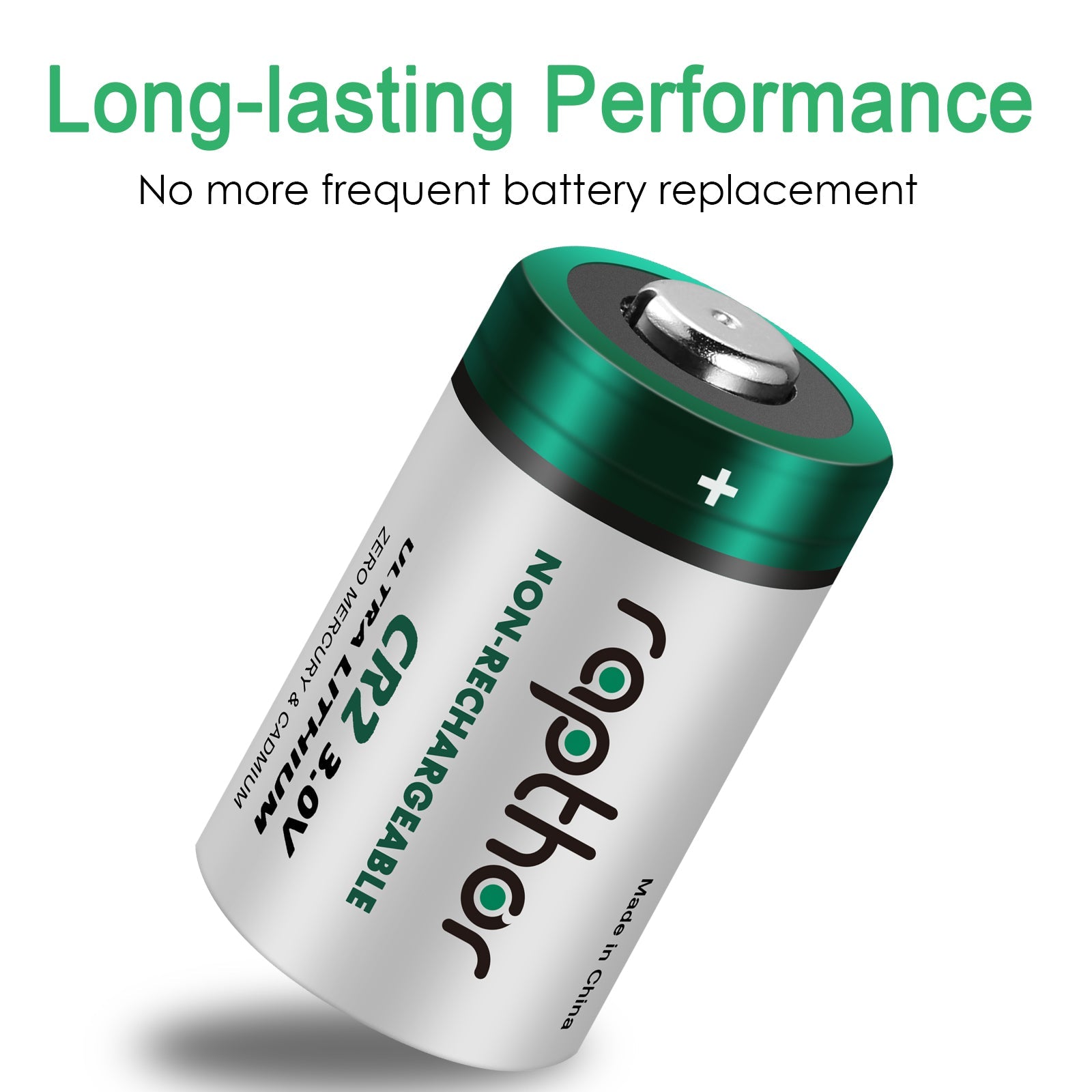 Rapthor 6 Pack CR2 Battery 3 Volt 850mAh High Power Non-Rechargeable Lithium Batteries with PTC Protection